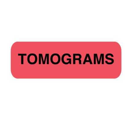 Position Labels - Tomograms 1/2 X 1-1/2 White W/Red & Black